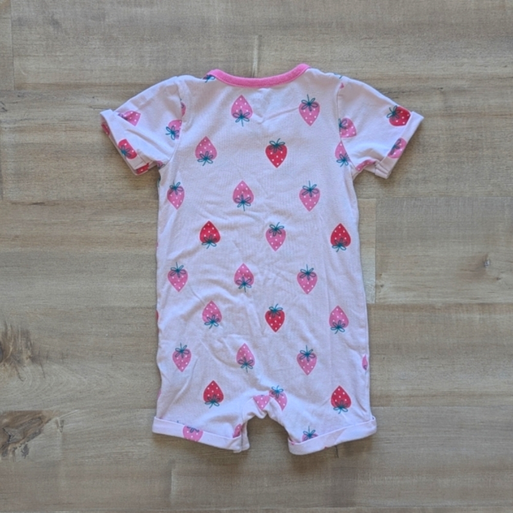 Cat & Jack + Carter's Strawberry Short Sleeves Leggings 4-Piece Lot - Size 12M - Picture 4 of 15